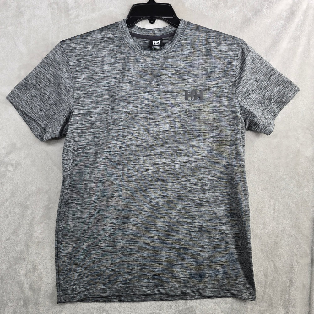 Helly Hansen HH Mens Small‎ Gray Active Training Running T Shirt Top